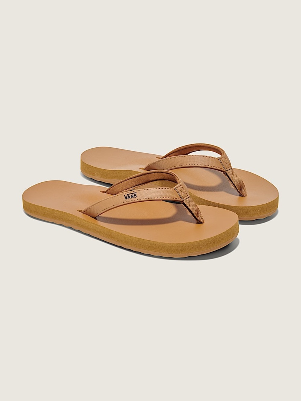 Vans MTE Soft-Top Flip Flop Sandals Chipmunk Brown NWOB Womens Sz. 8